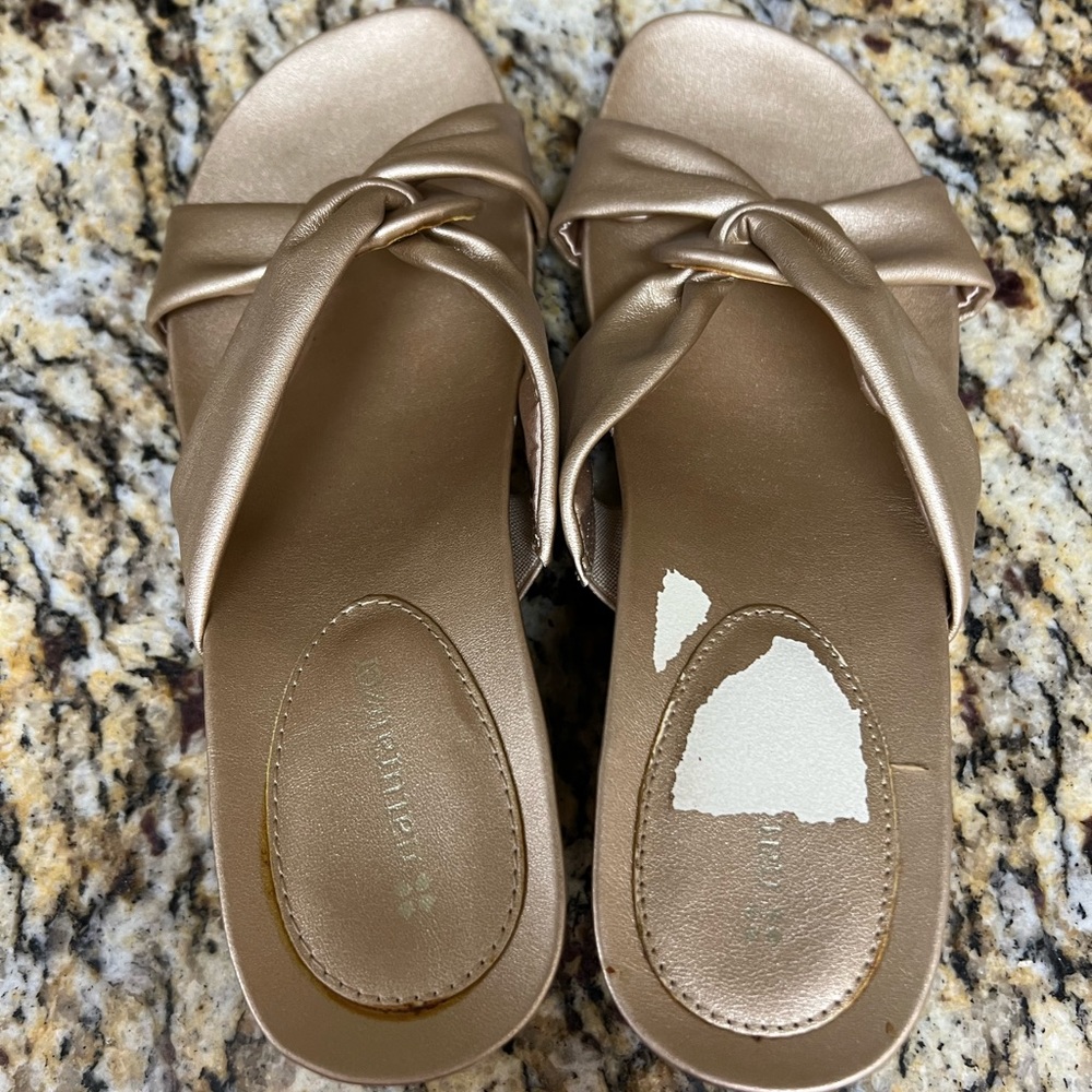 Gold sandals